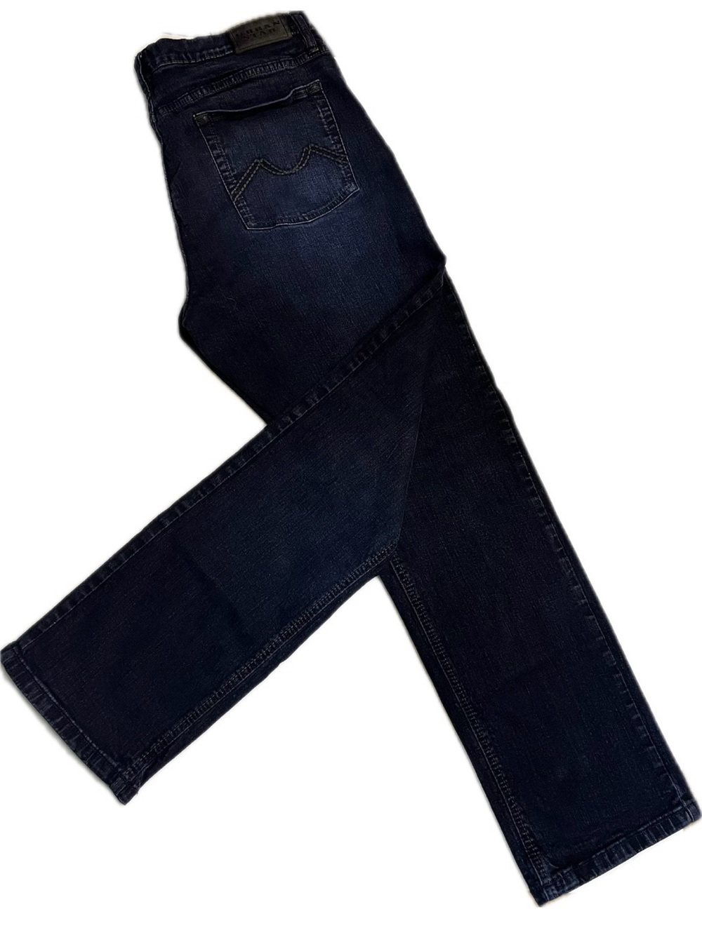 🎬 50% Flash Sale 😎 EUC - Men's Straight Jeans in Dark Indigo, Size 38x31 - Picture 3 of 8